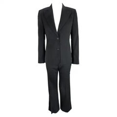 F/W 2001 Gucci by Tom Ford Combinaison pantalon Power à rayures noires