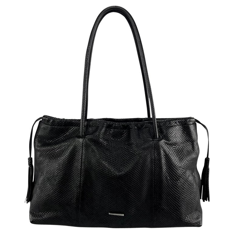 F/W 2001 Gucci by Tom Ford Genuine Snakeskin Drawstring Tassel 