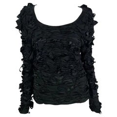 F/W 2001 Yves Saint Laurent by Tom Ford Black Ribbon Runway Sweater