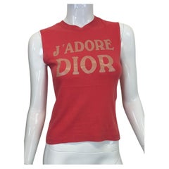 F/W 2002 Christian Dior John Galliano J'Adore Dior Tanktop