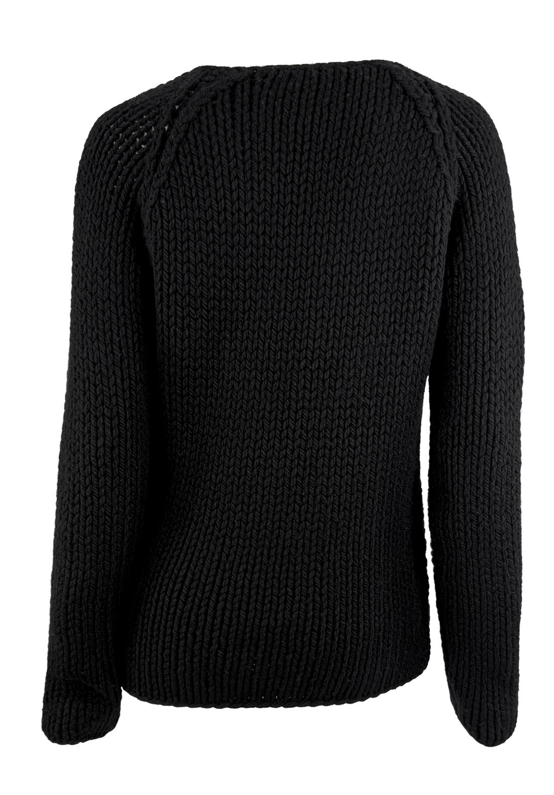 F/W 2002 Gucci by Tom Ford Black Cashmere Leather Tie Sweater Top For Sale 1