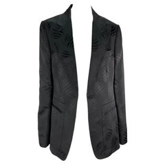 F/W 2002 Gucci by Tom Ford Laufsteg Lila Seidenjacquard-Blazer aus Seide