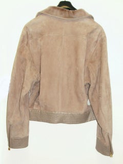 F/W 2002 RARE VINTAGE GIANNI VERSACE SHEARLING LEATHER BIKER JACKET for MEN