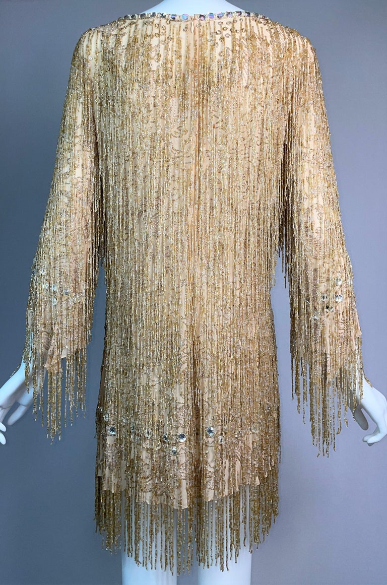 Extraordinary Spring 2002 Roberto Cavalli Runway Look 5 Hand Painted Distressed Suede Full Length Coat