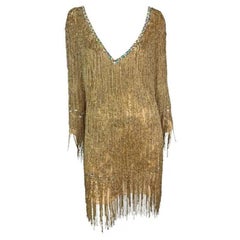 A/I 2002 Roberto Cavalli: mini abito con strass e frange di perline di Beyoncé