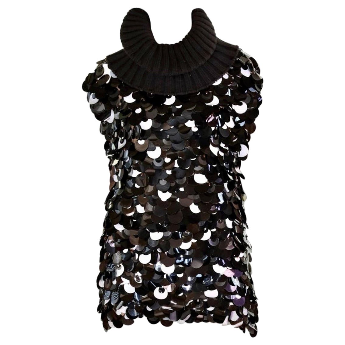 F&F Vintage 2002 Dolce & Gabbana: mini abito in maglia impreziosita