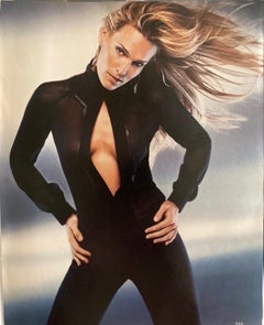 F&F Vintage 2002 Gianni Versace Couture Camicia in seta nera con dettaglio in pelle 38