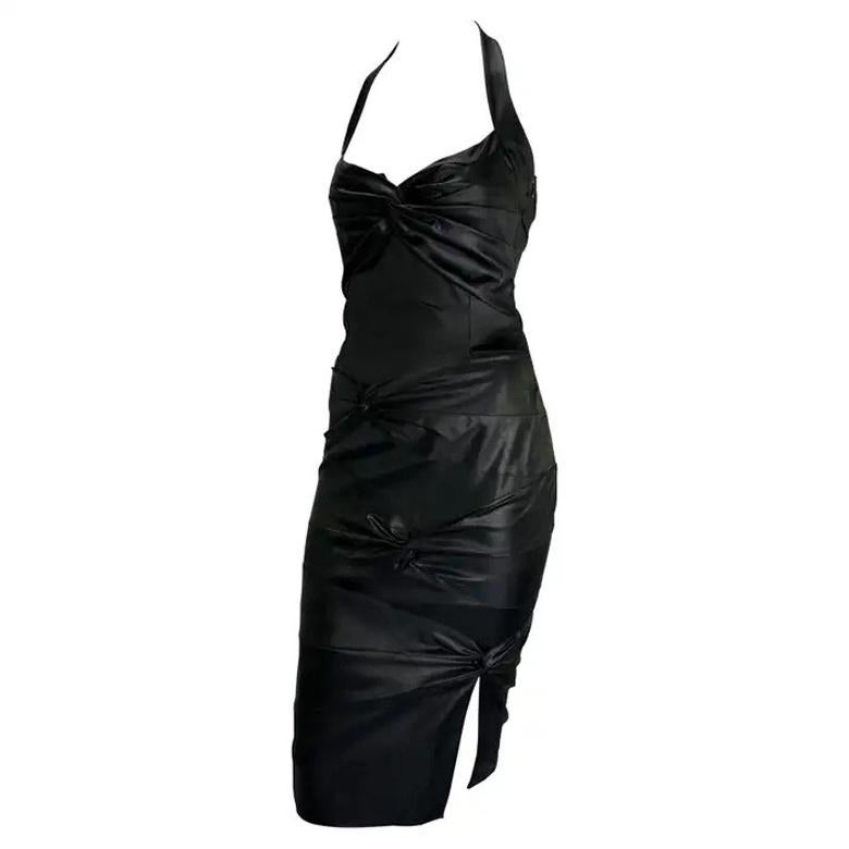 Robe dos nu moulante noire Christian Dior par John Galliano, A/H 2003