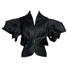 Haut kimono noir brillant Christian Dior par John Galliano, A/H 2003