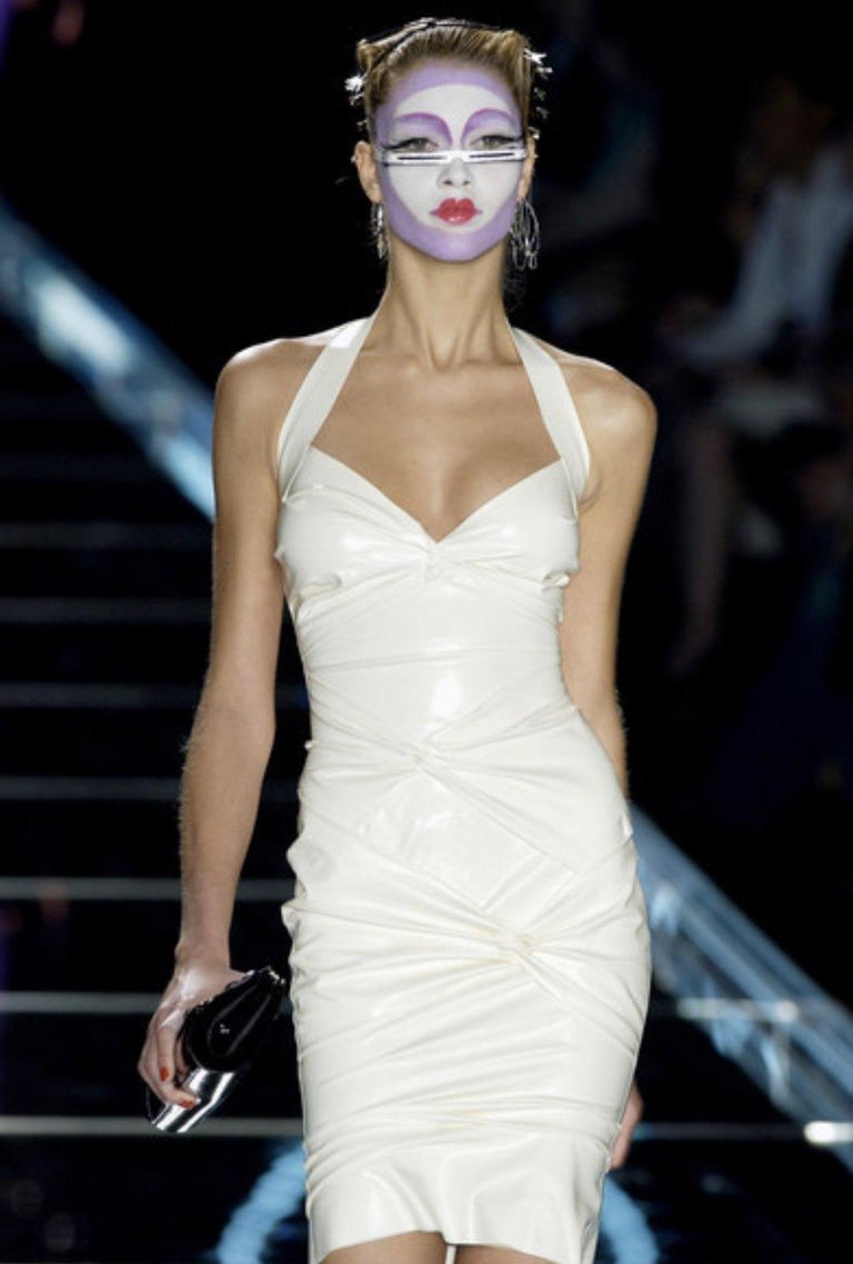 F/W 2003 Christian Dior by John Galliano Tie Accent Bodycon 