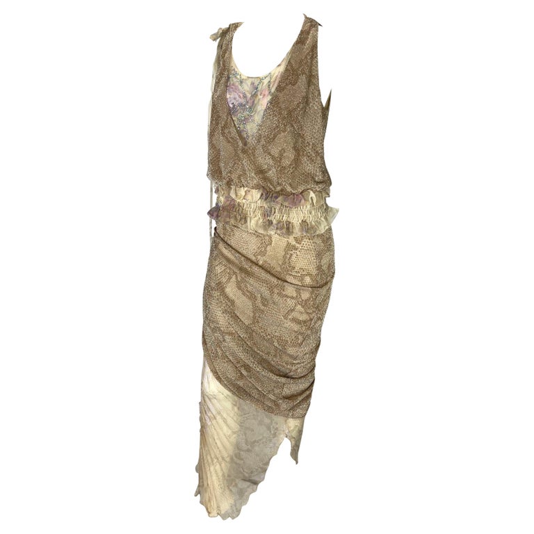 F/W 2003 Emanuel Ungaro by Giambattista Valli Rhinestone Metallic 