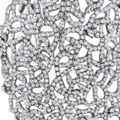 F/W 2003 Giorgio Armani Crystal Rhinestone Beaded Silk Filigree Sleeveless Vest