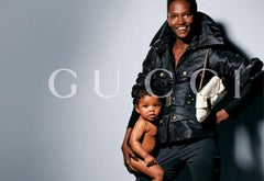 F/W 2003 Gucci by Tom Ford Creme Crocodile Large Horsebit Convertible Clutch