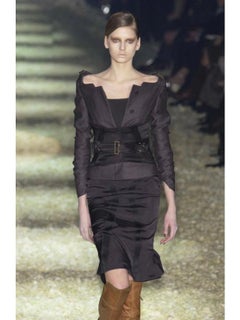 F/W 2003 Gucci by Tom Ford runway corseted belted jacket