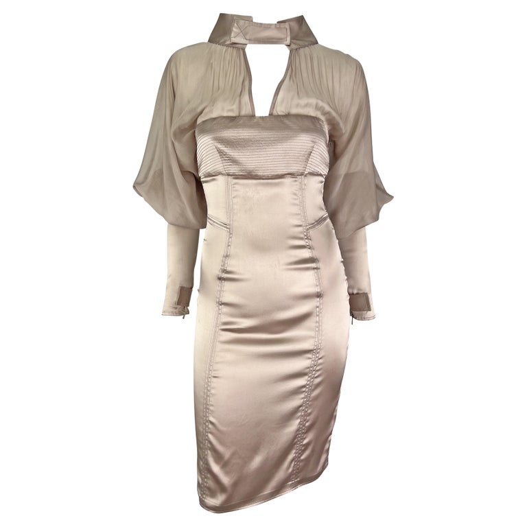 Gucci Pink Silk Dress 12 For Sale on 1stDibs