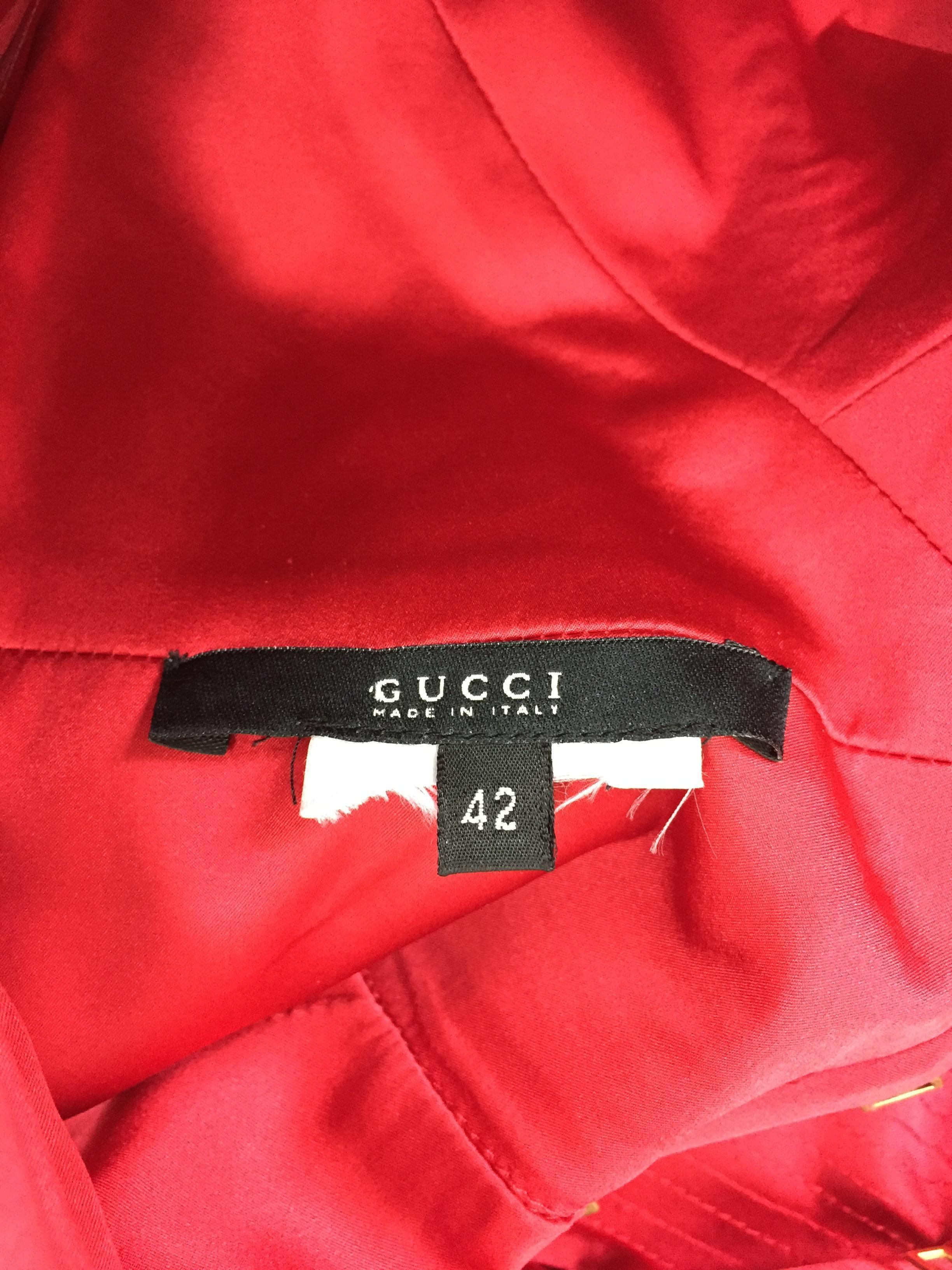 tom ford gucci 2003 red dress