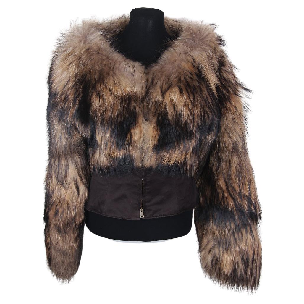 F/W 2003 Gucci Tom Ford runway Vintage raccoon fur coat For Sale