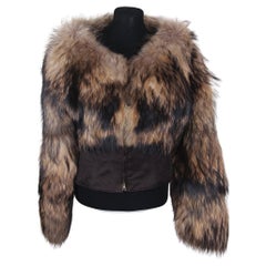 F/W 2003 Gucci Tom Ford runway Vintage raccoon fur coat