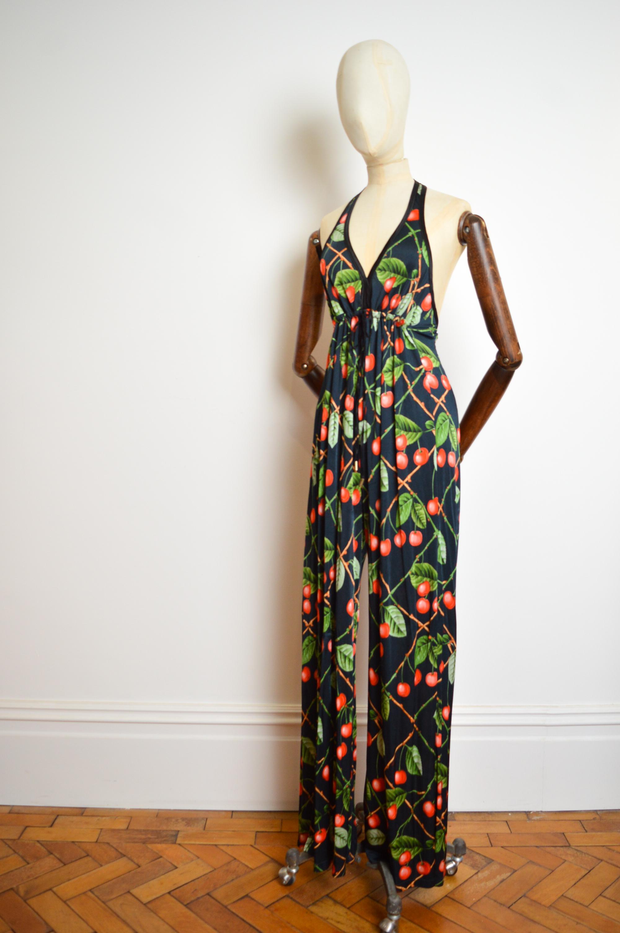 Nero John Galliano F&F Vintage pantalone Palazzo tutto in uno A/I 2003 in vendita