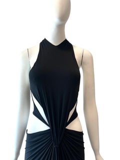 F/W 2003 Roberto Cavalli Ausschnitt-Kleid