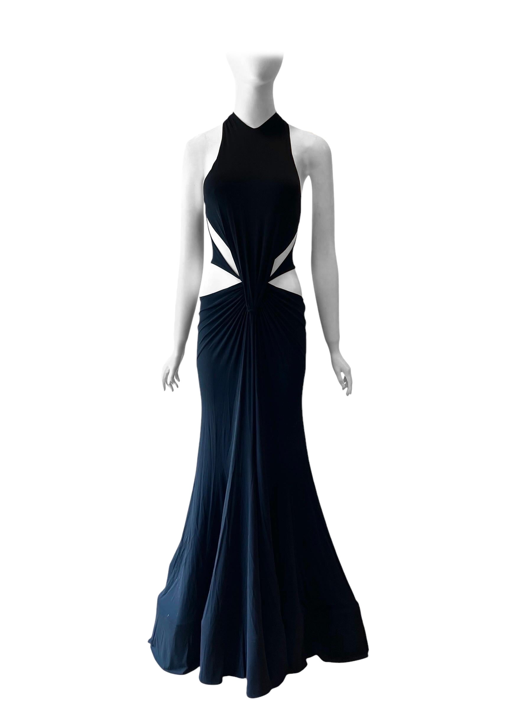 F/W 2003 Roberto Cavalli Ausschnitt-Kleid