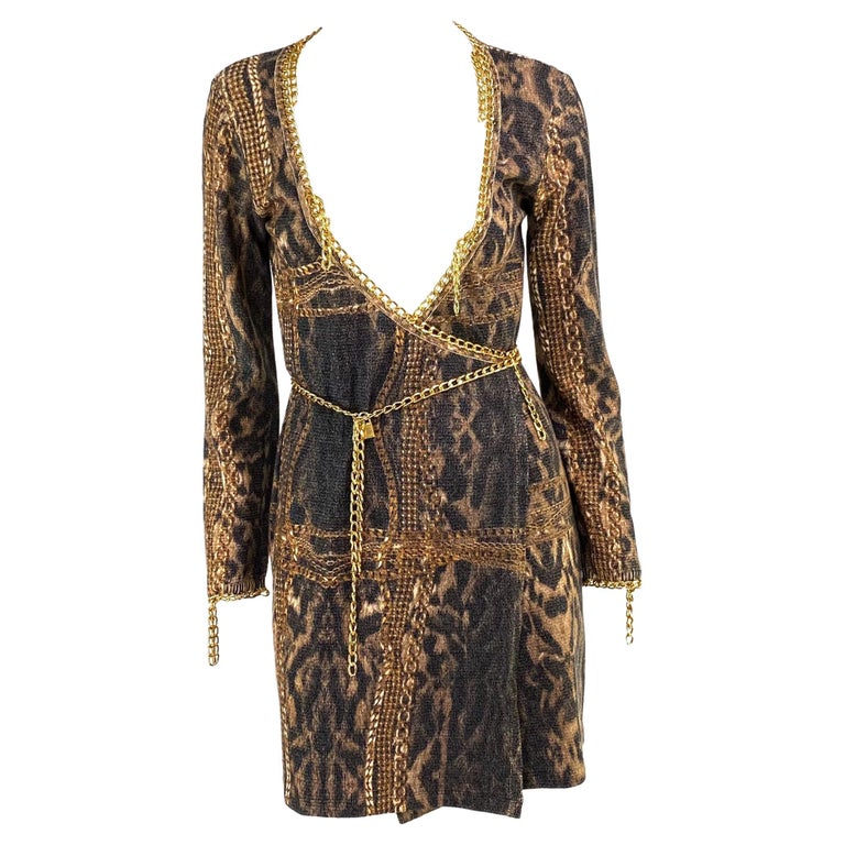 slim fit dress slacks Black and Gold Chain Dress S / Black