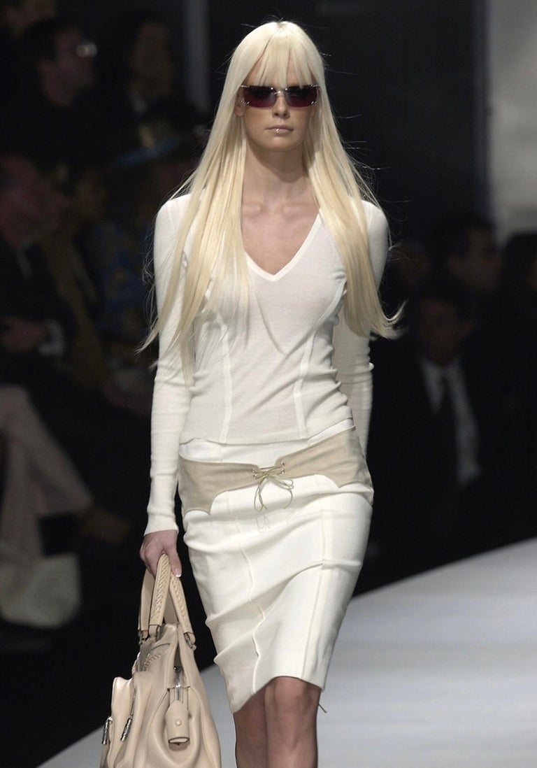 Versace By Donatella Runway Pink Gold Rhinestone Rimless Sunglasses 2003 F/W 2003 Versace by Donatella Runway Pink Gold Rhinestone  main image 3