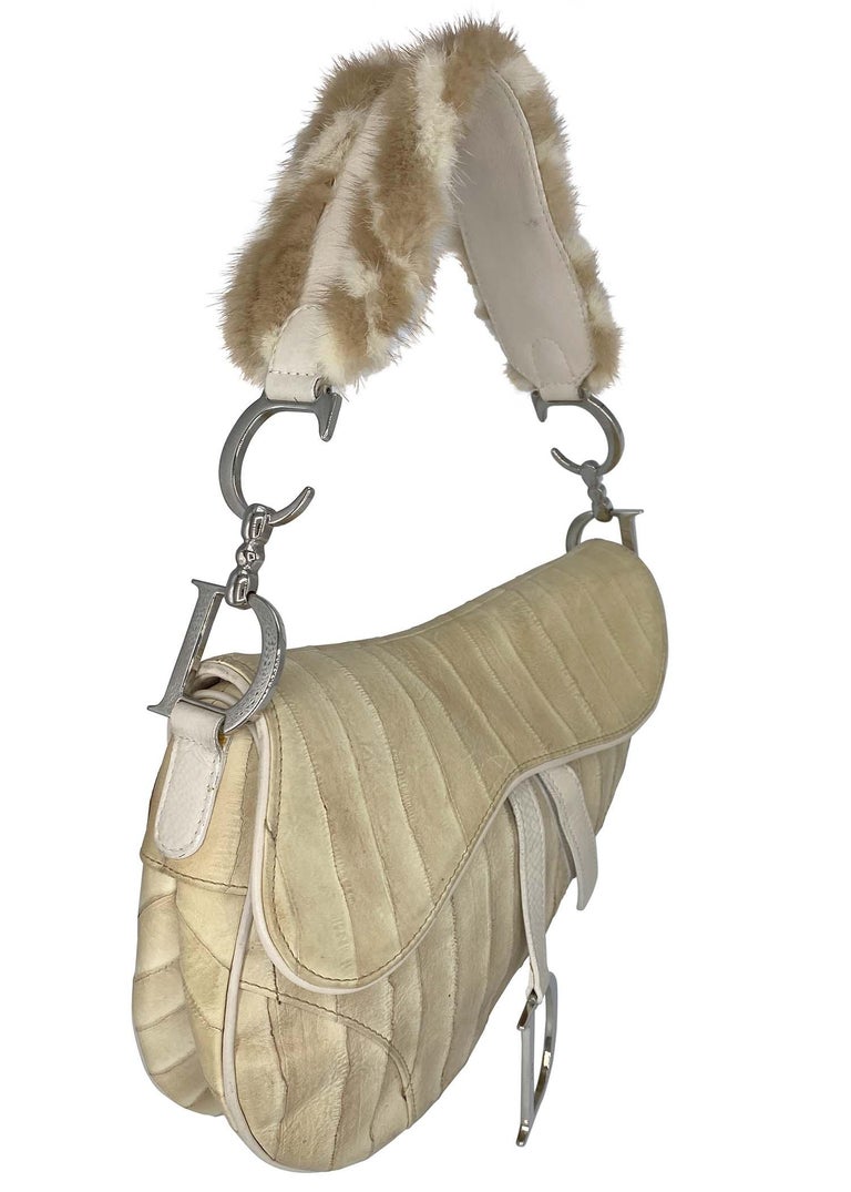 Vintage floral Dior saddle bag. John Galliano 2004 collection