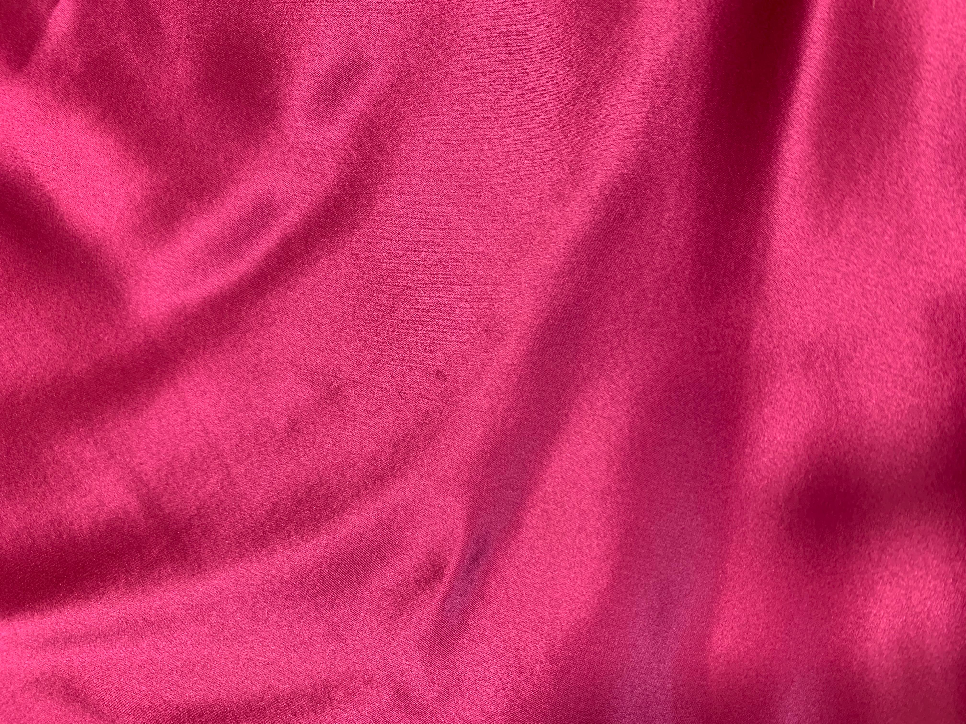 F/W 2004 Christian Dior John Galliano Hot Pink Satin High Slit Dress 2
