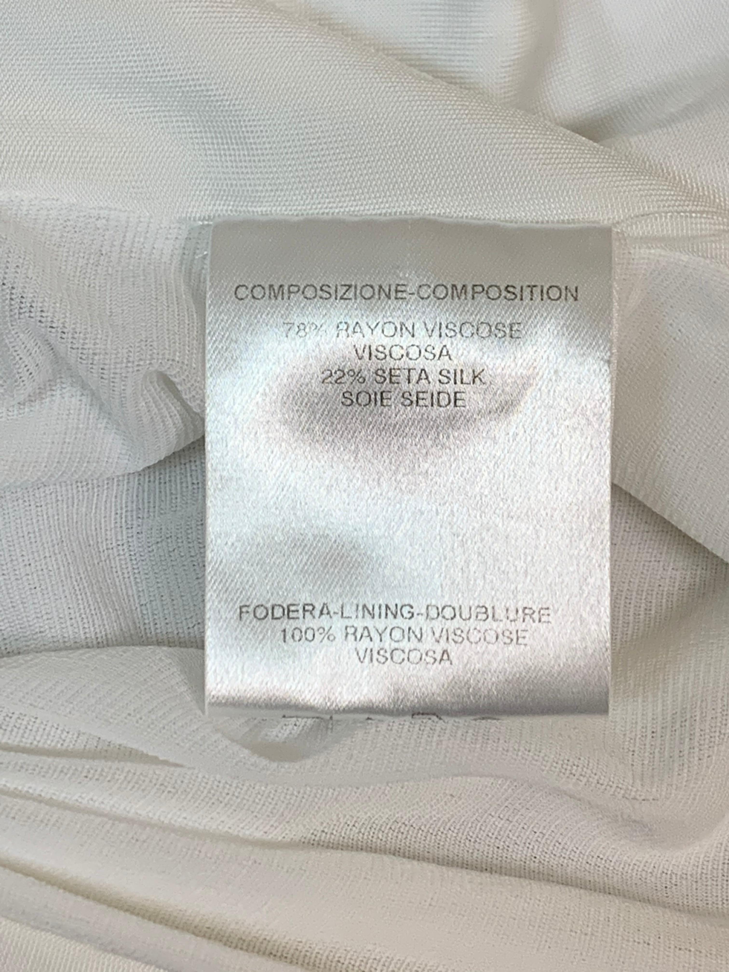 F/W 2004 Gucci Tom Ford Runway White Cut-Out Dragon Gown Dress In Good Condition In Yukon, OK