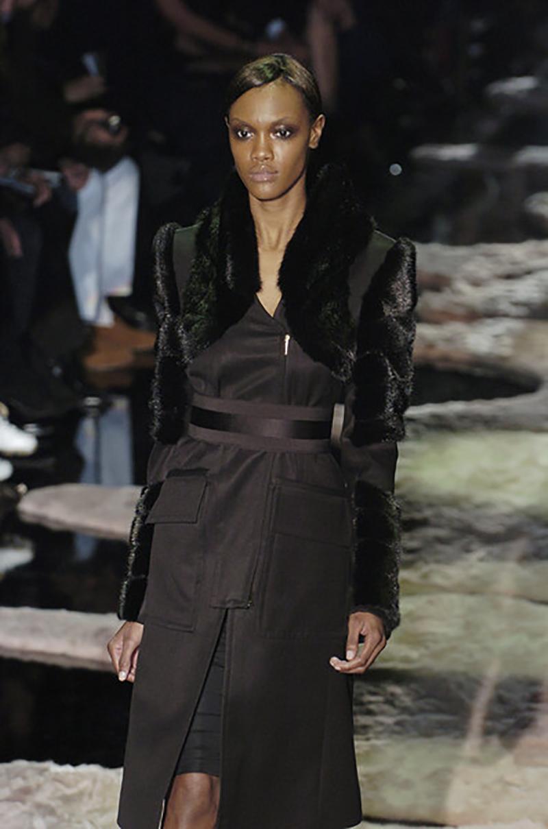 Black F/W 2004 Look #13 Tom Ford for Gucci Coat