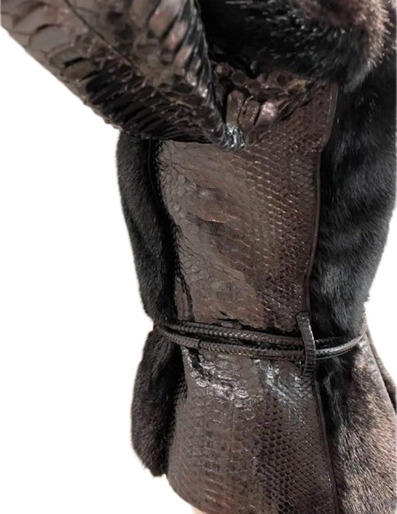 Women's F/W 2004 Look#7 Tom Ford for for Gucci Mink fur and Python Skin Jacket