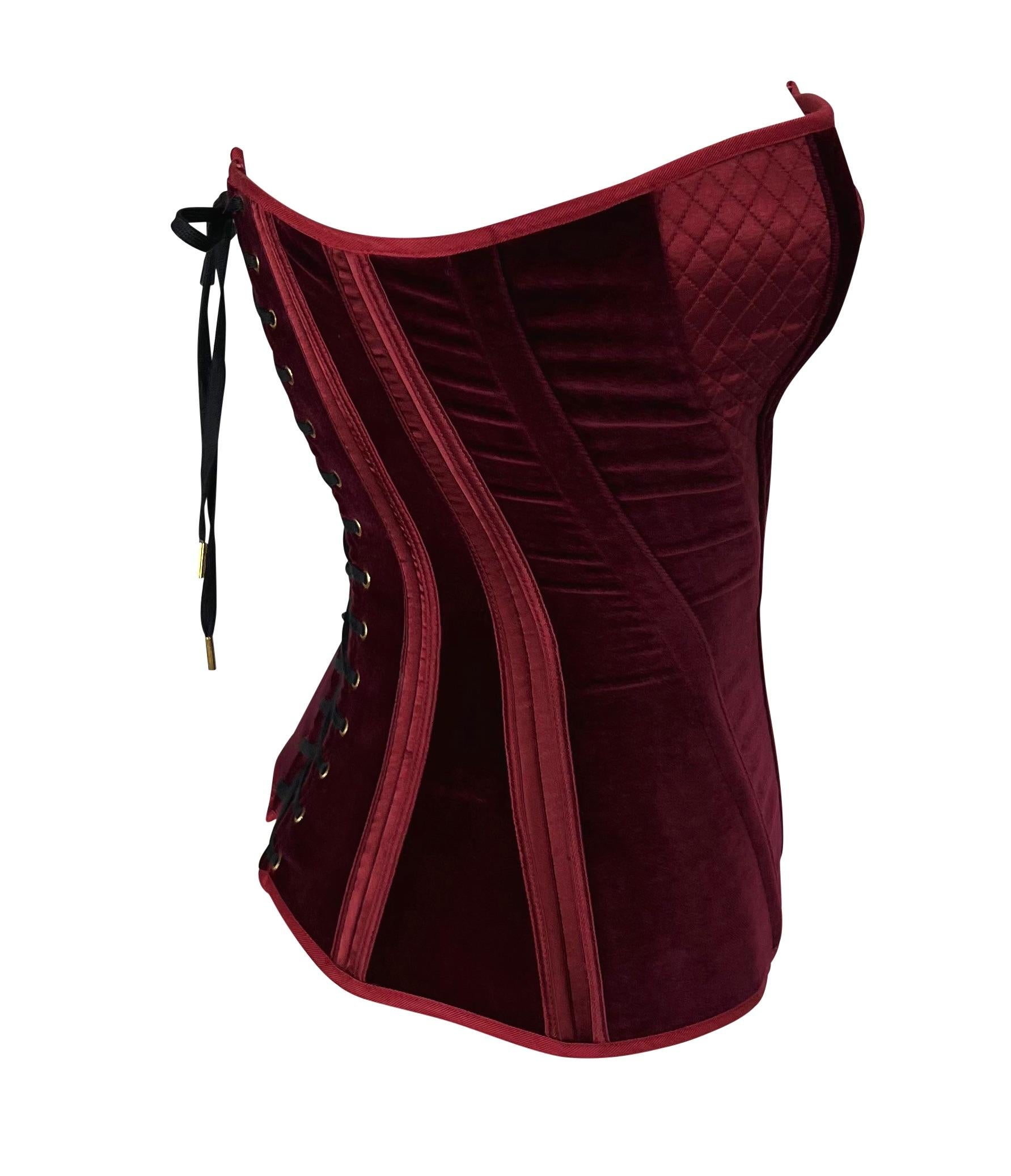 burgundy lace corset top