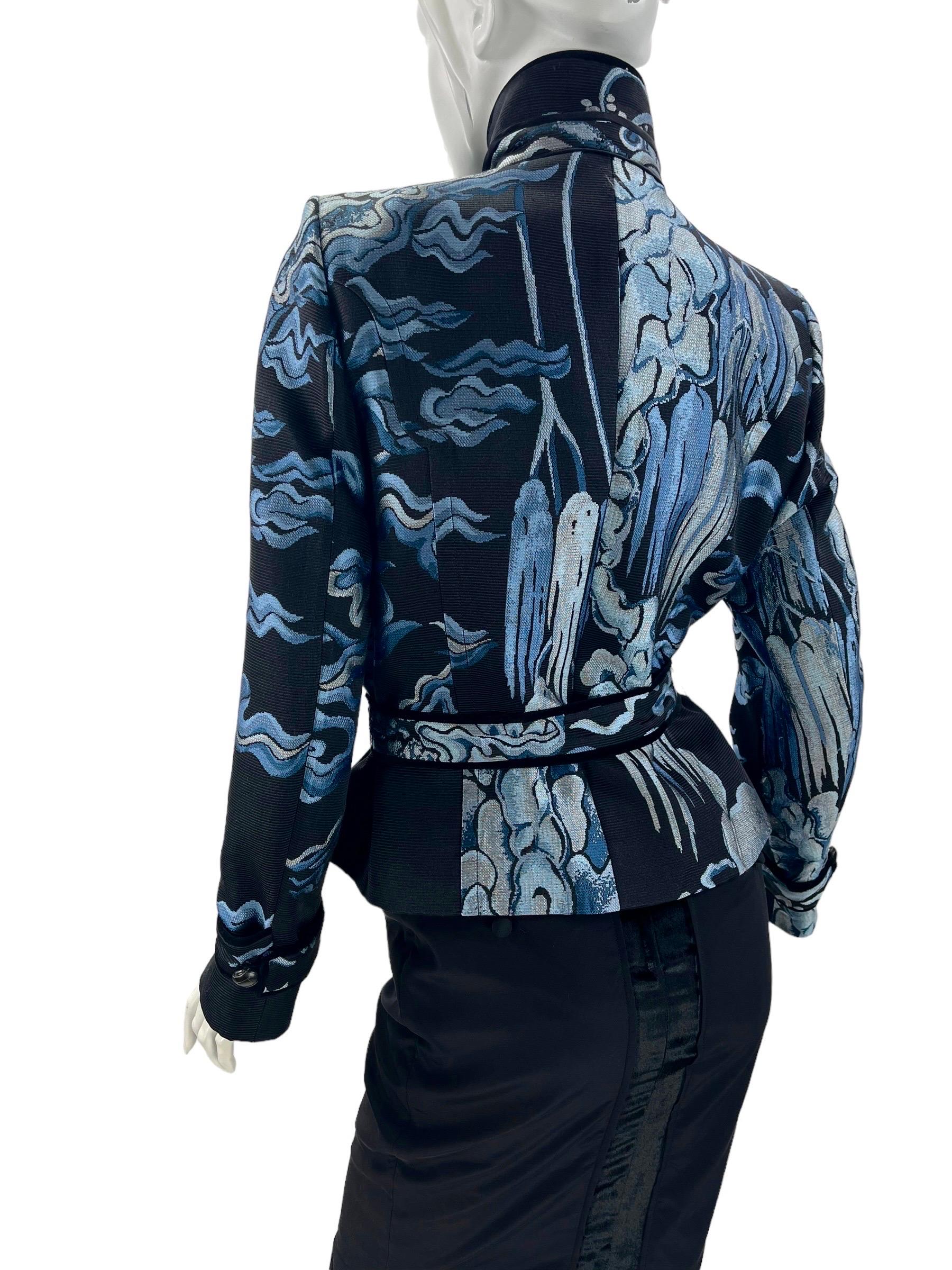 F/W 2004 Tom Ford for Yves Saint Laurent Chinoiserie Blazer Jacket For Sale 1