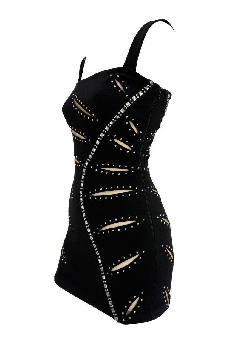 black studded bandage dress TO THE POINT BANDAGE STUDDED MIDI DRESS – AKIRA main image 1