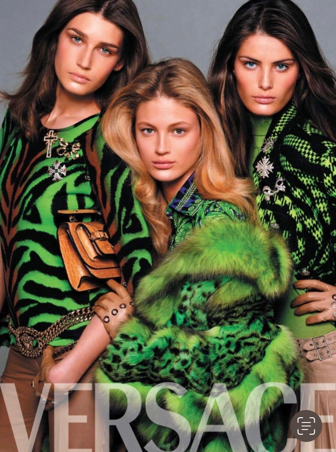 Versace by Donatella Runway jupe en laine jaune, noire et imprimé tigre, A/H 2004 Excellent état - En vente à West Hollywood, CA