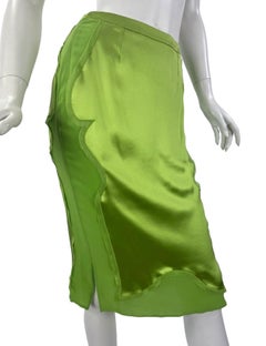 F/W 2004 Vintage Tom Ford for Yves Saint Laurent Chinoiserie Silk Skirt Sz 6 NWT