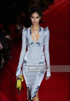 F/W 2004 Yves Saint Laurent by Tom Ford Finale Silk Pagoda Chinoiserie Dress