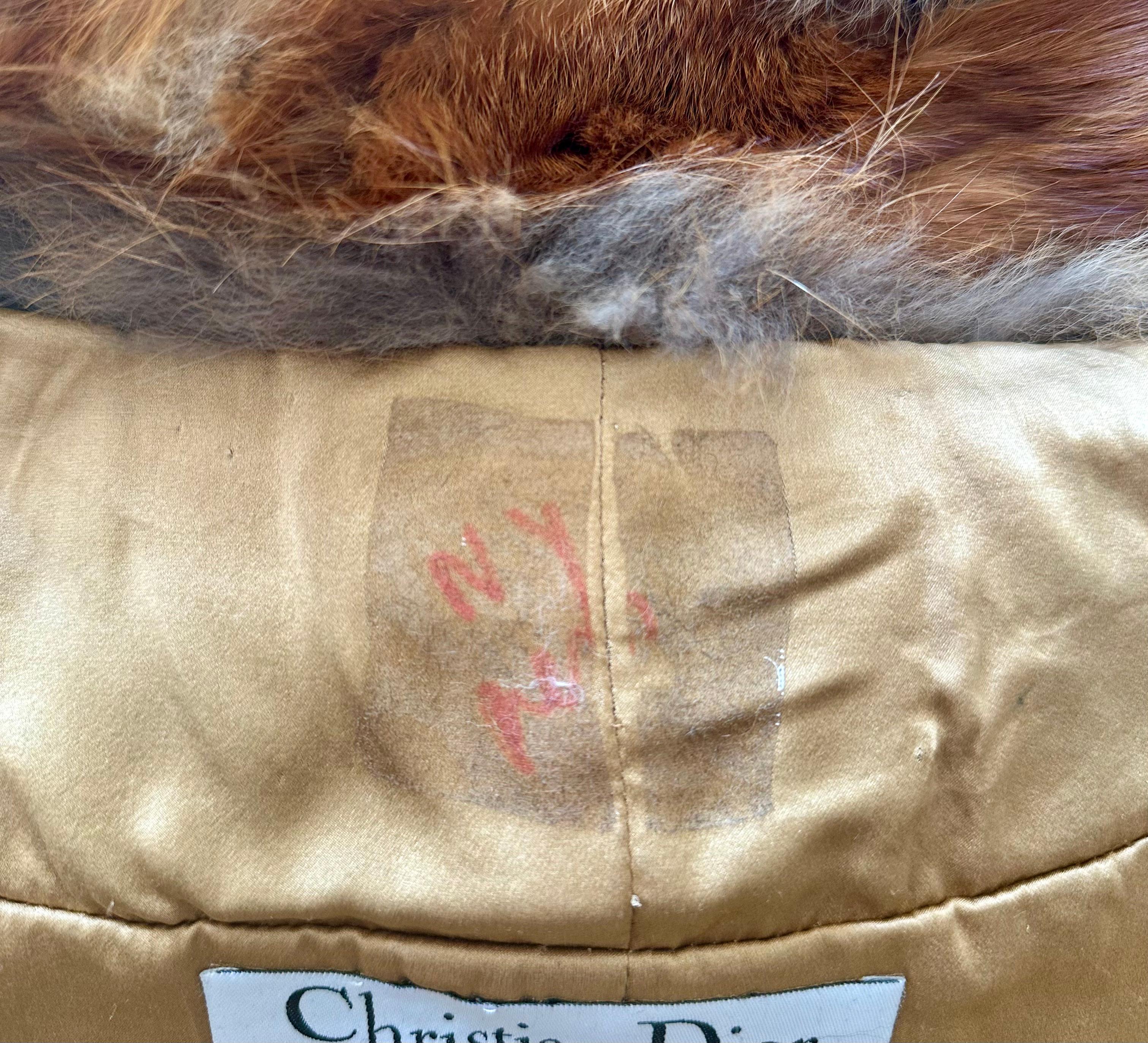 F/W 2005 Christian Dior by John Galliano Runway Red Fox Fur Large Wrap Stole 8