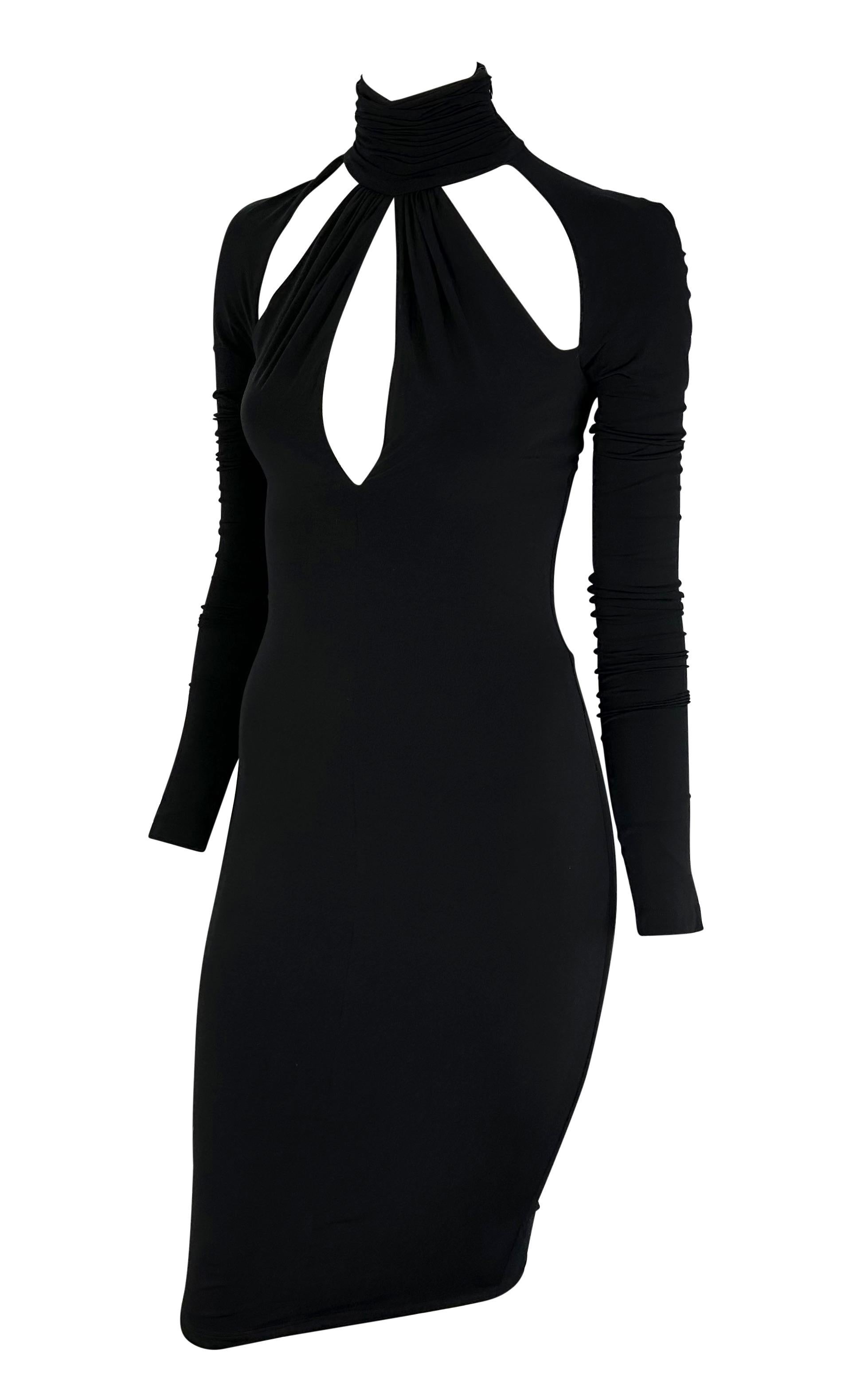 versace 2005 fall black dress