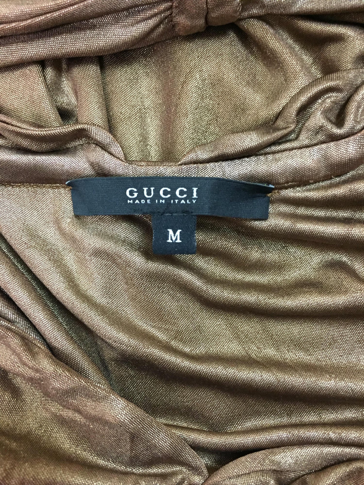 F/W 2006 Gucci Runway Gold Plunging Gown Dress Wide Mirror Corset Belt at  1stDibs | gucci eabb 2006