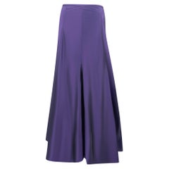 F/W 2006 Ralph Lauren Runway 'Gemma' Royal Purple Taffeta Flared Maxi Skirt