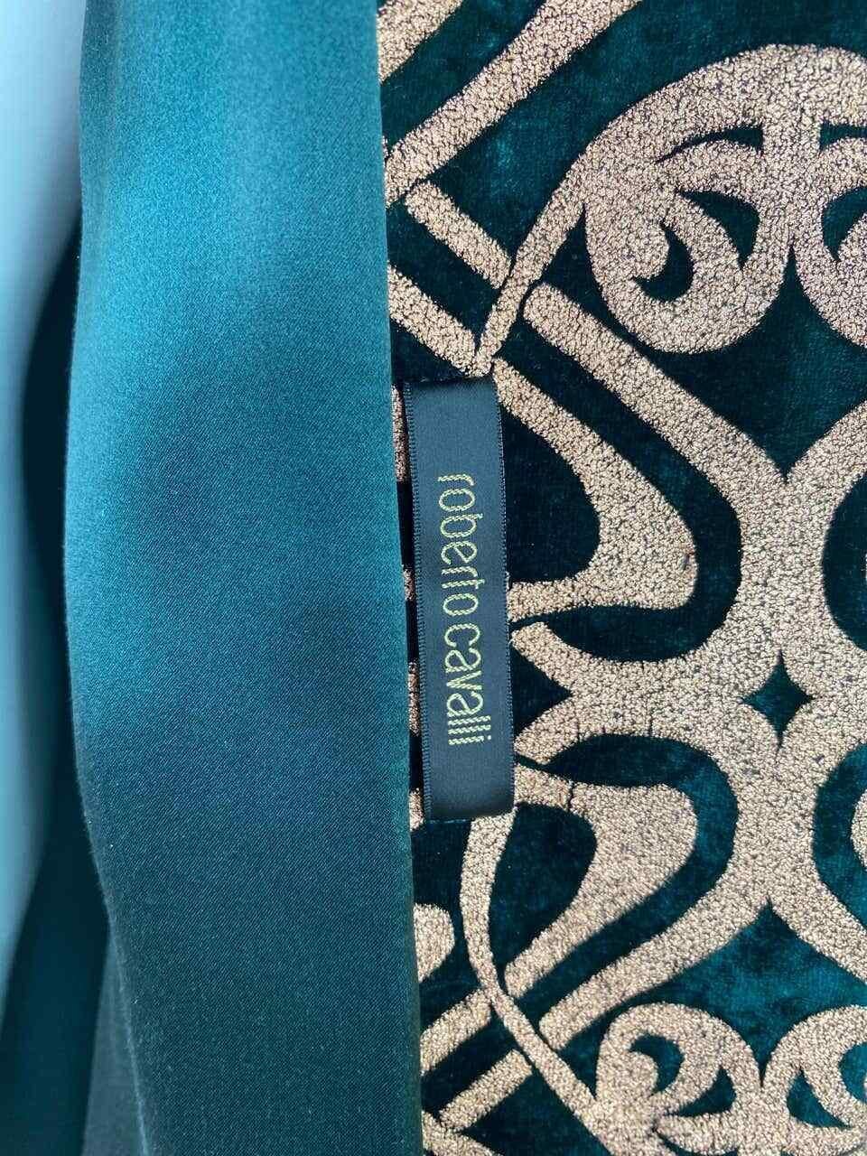 F/W 2006 Vintage Roberto Cavalli Brocade Velvet Coat For Sale 3