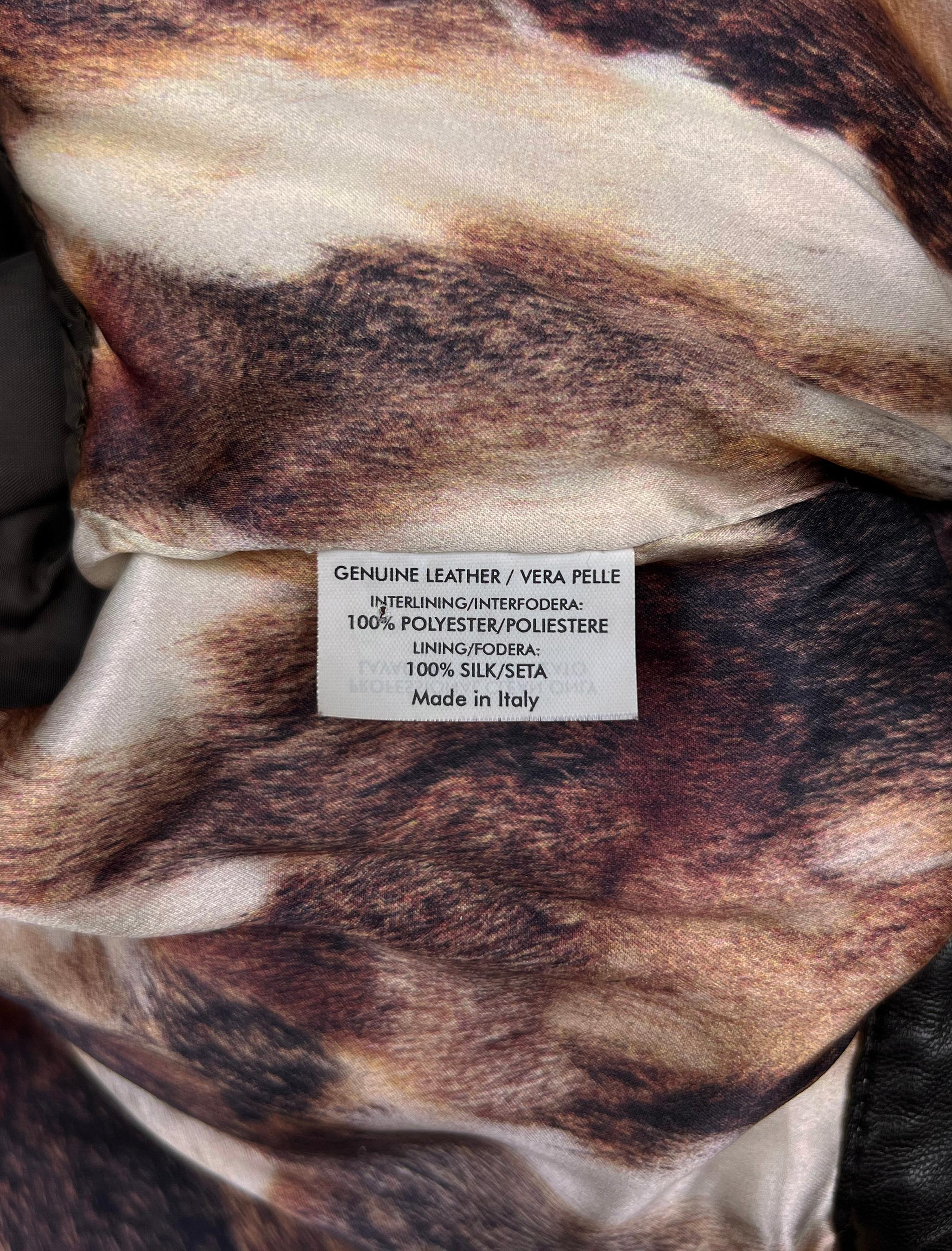 F/W 2007 Alexander McQueen corset down leather jacket with fur hood collection For Sale 3