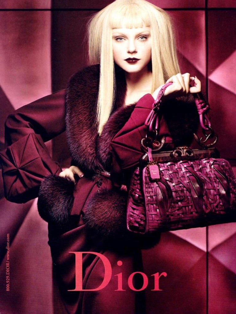 F/W 2007 Christian Dior by John Galliano Samurai 1947 Woven Black Leather Bag  2