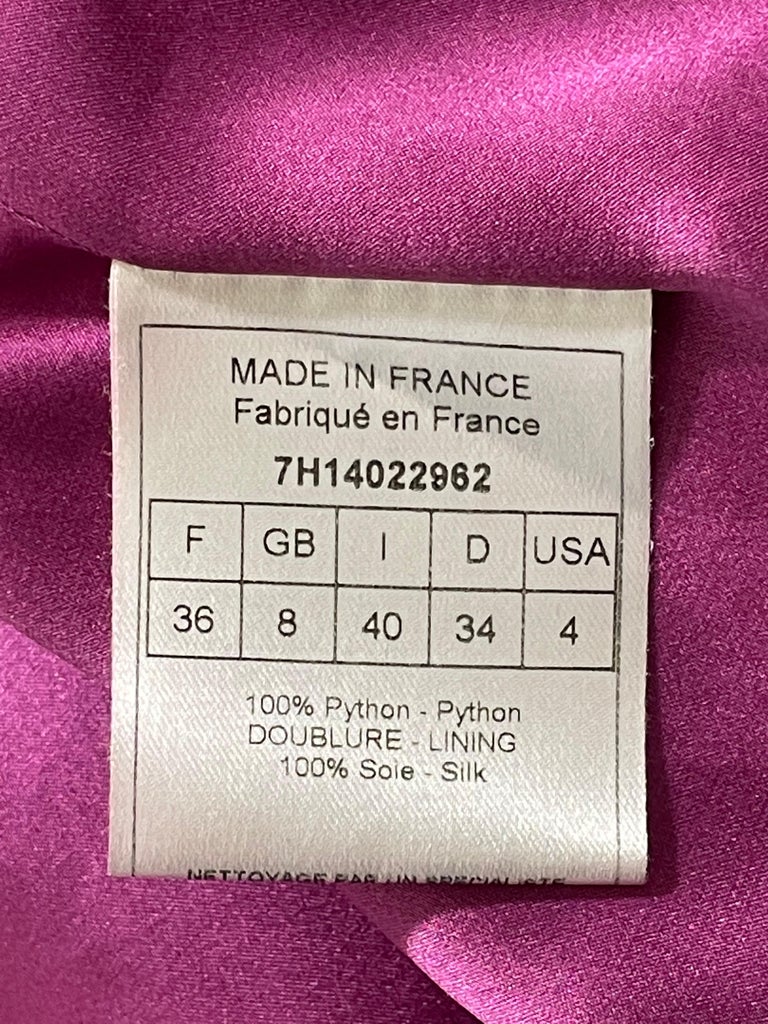 F/W 2007 Christian Dior John Galliano Runway Hot Pink Python 60's Short ...