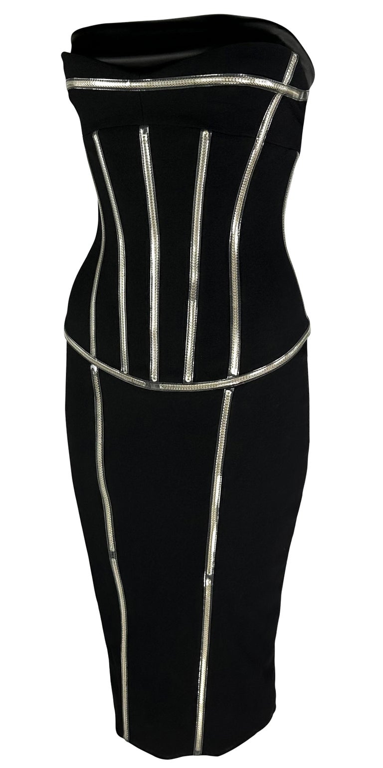 black pvc corset dress Black PVC Corset Outfit, Sci-fi Cage Costume, Samba Dancewear