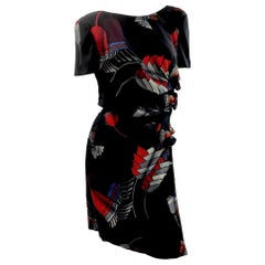 F/W 2007 Look #20 Vestido vintage Gucci de seda adornado con cristales y piedras preciosas 38, 42