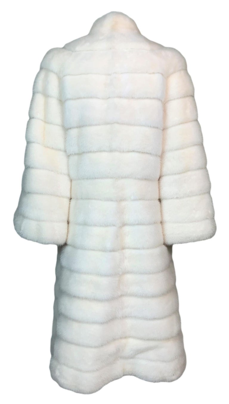 F/W 2008 Christian Dior John Galliano Runway Winter White Mink Fur Coat ...
