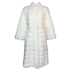 F/W 2008 Christian Dior John Galliano Runway Winter White Mink Fur Coat